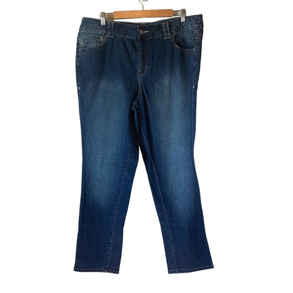 Lane Bryant Denim - Lane Bryant Simply Straight 99% Cotton Denim Blue Jeans Women's Size 20 Average